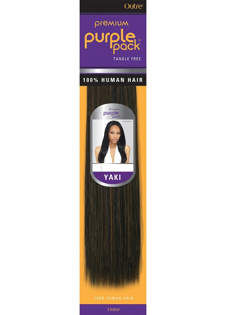 Premium Human Hair Yaki Weave 8 Inch - Color Options Available