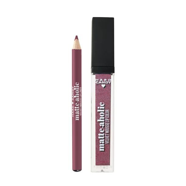 Matte Lip Color Kit with Lip Liner - Long-Lasting, Hydrating Lipset