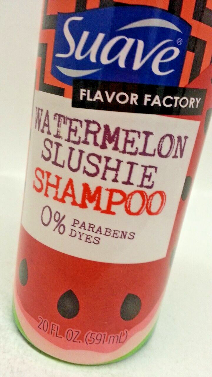 Suave Watermelon Slushie Shampoo with Pump - 4 Pack 20 oz Each, Paraben-Free