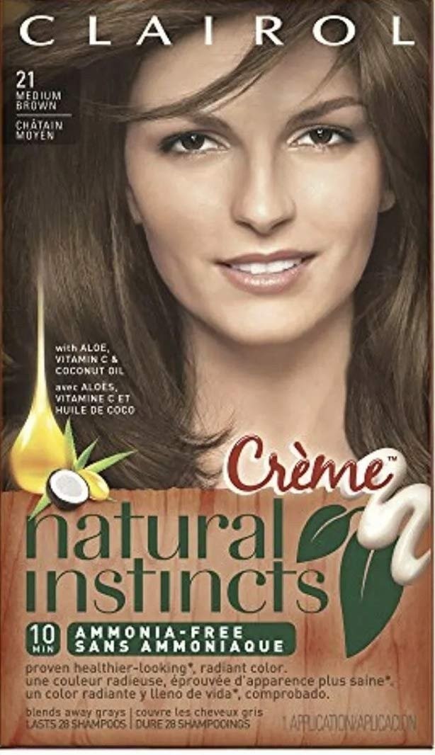 Clairol Natural Instincts Hair Color 21 Chocolate Creme Medium Brown Non-Permanent