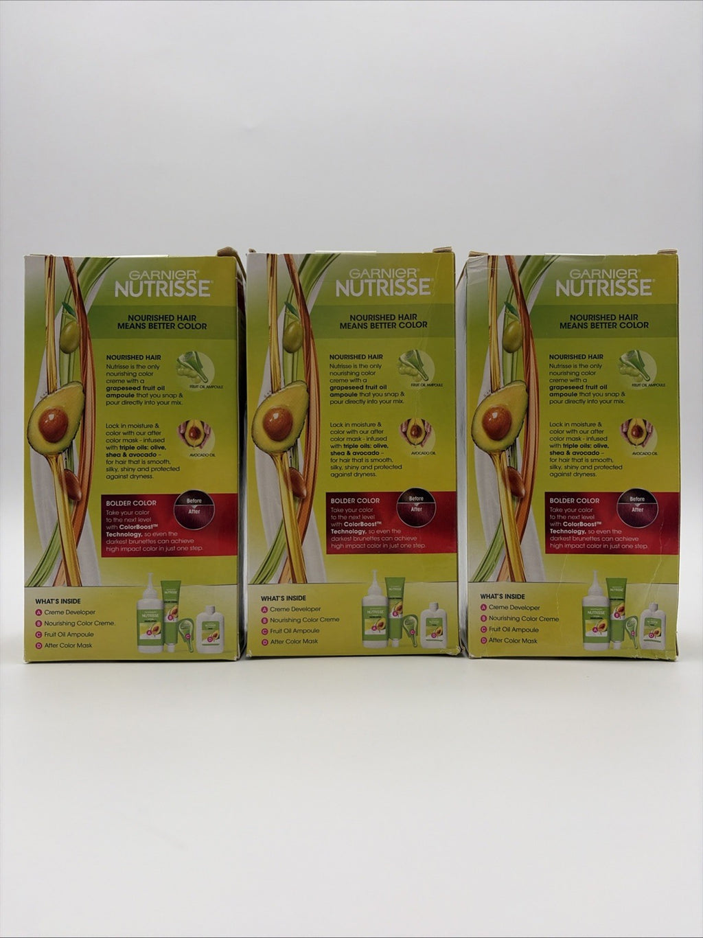 Garnier Nutrisse Ultra Color Light Intense Auburn Hair Dye - 3 Pack