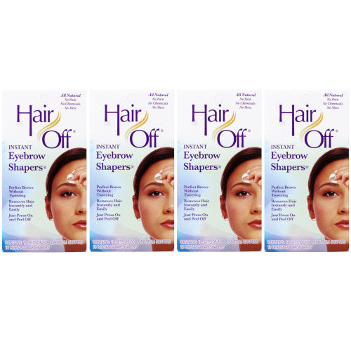 Instant Eyebrow Shapers 4 Pack - Hair Off 18 Sets per Pack