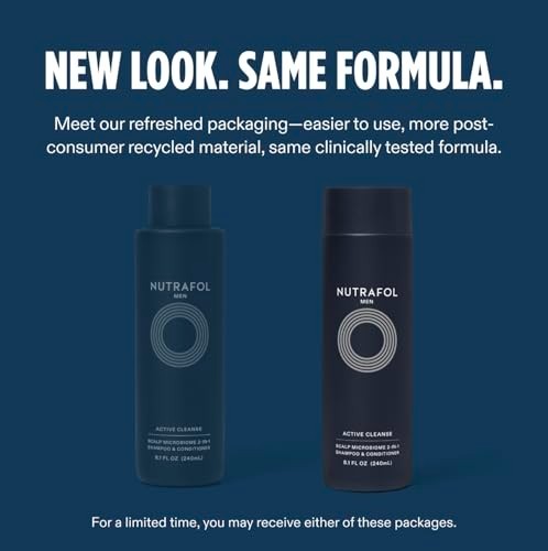 Men's 2-in-1 Shampoo & Conditioner for Thinning Hair - 8.1 Fl Oz