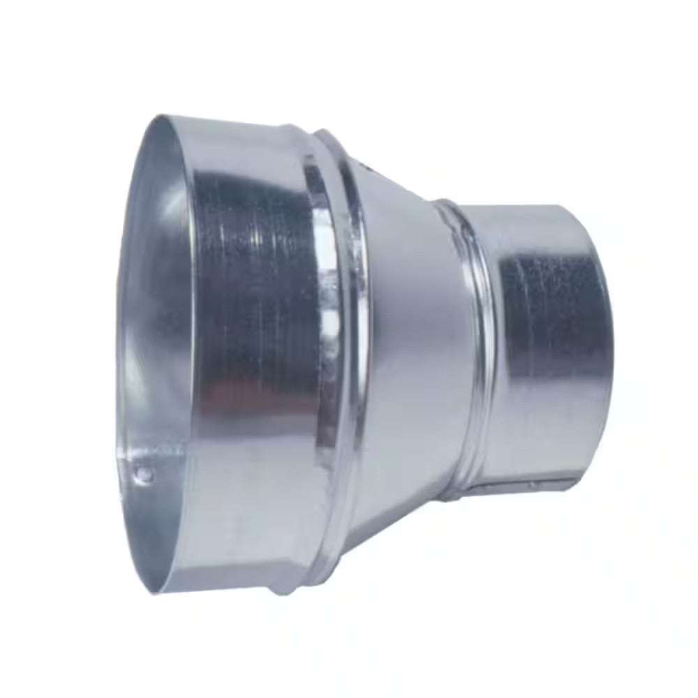 HVAC 10 Inch to 6 Inch Round Reducer Galvanized Steel Pipe Transition