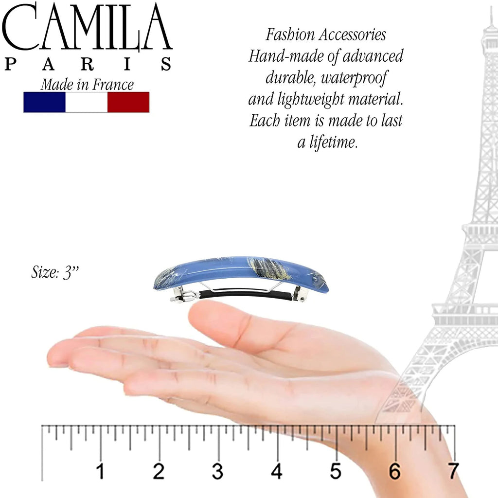 French Contoured No-Slip Hair Barrette Bevel - Elegant Hair Accessory