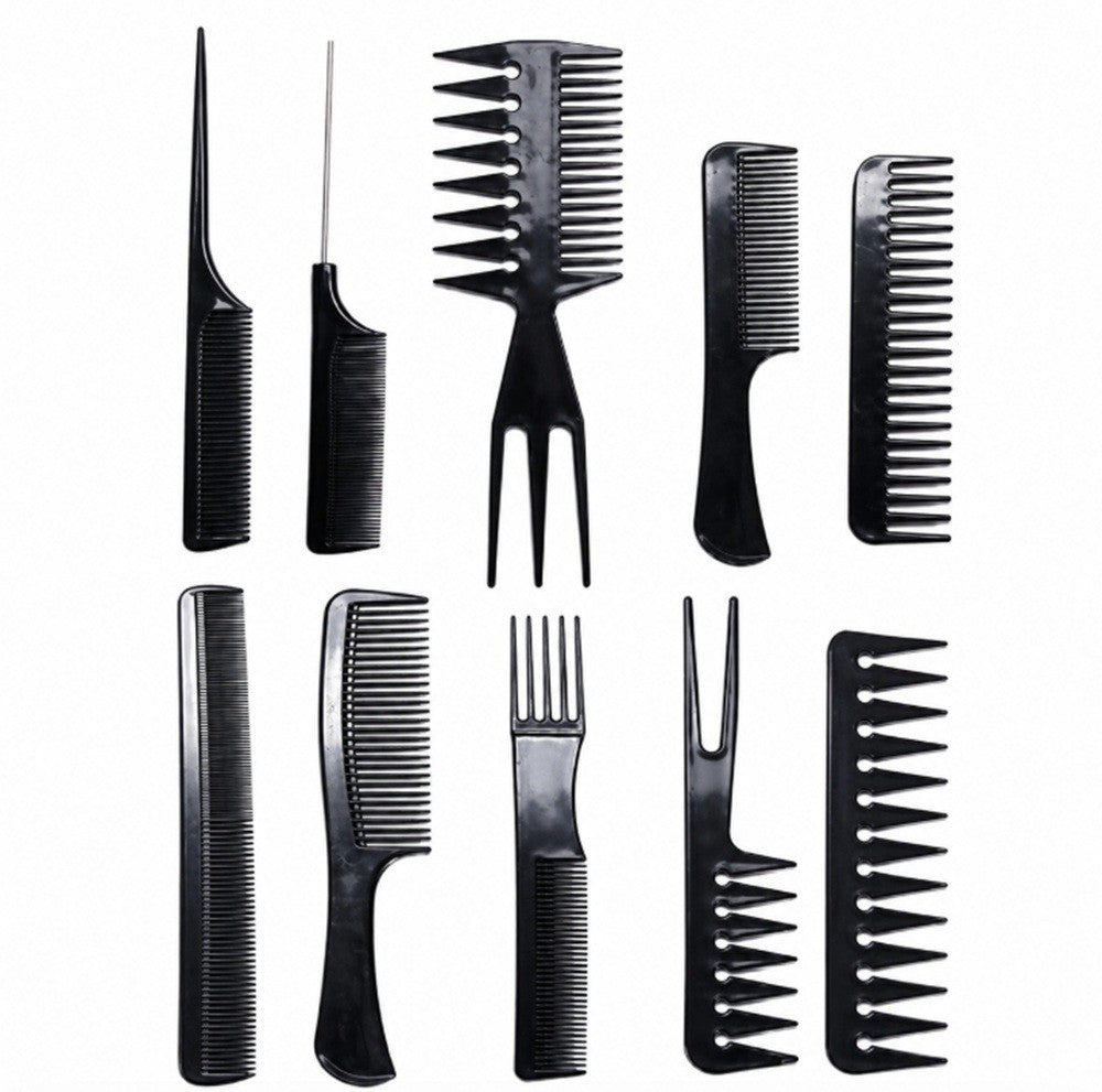 10 Pack Hair Styling Comb Set for Men Women Barber & Salon Use