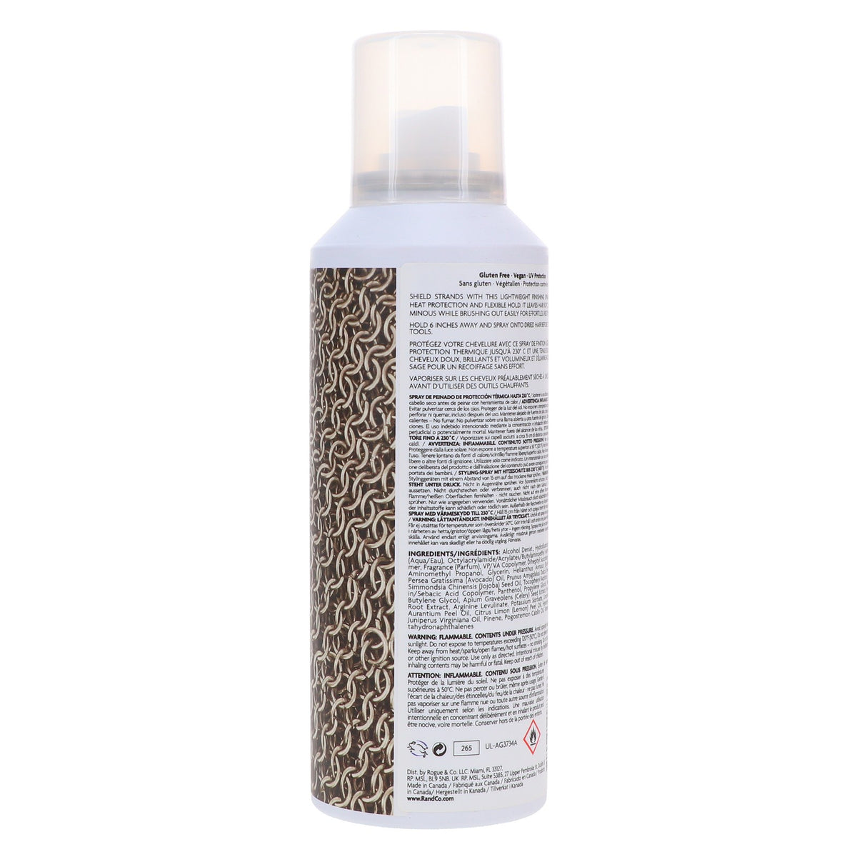 Heat Protection Hair Spray - Lightweight Styling Shield for Blow-Dry & Flat Iron