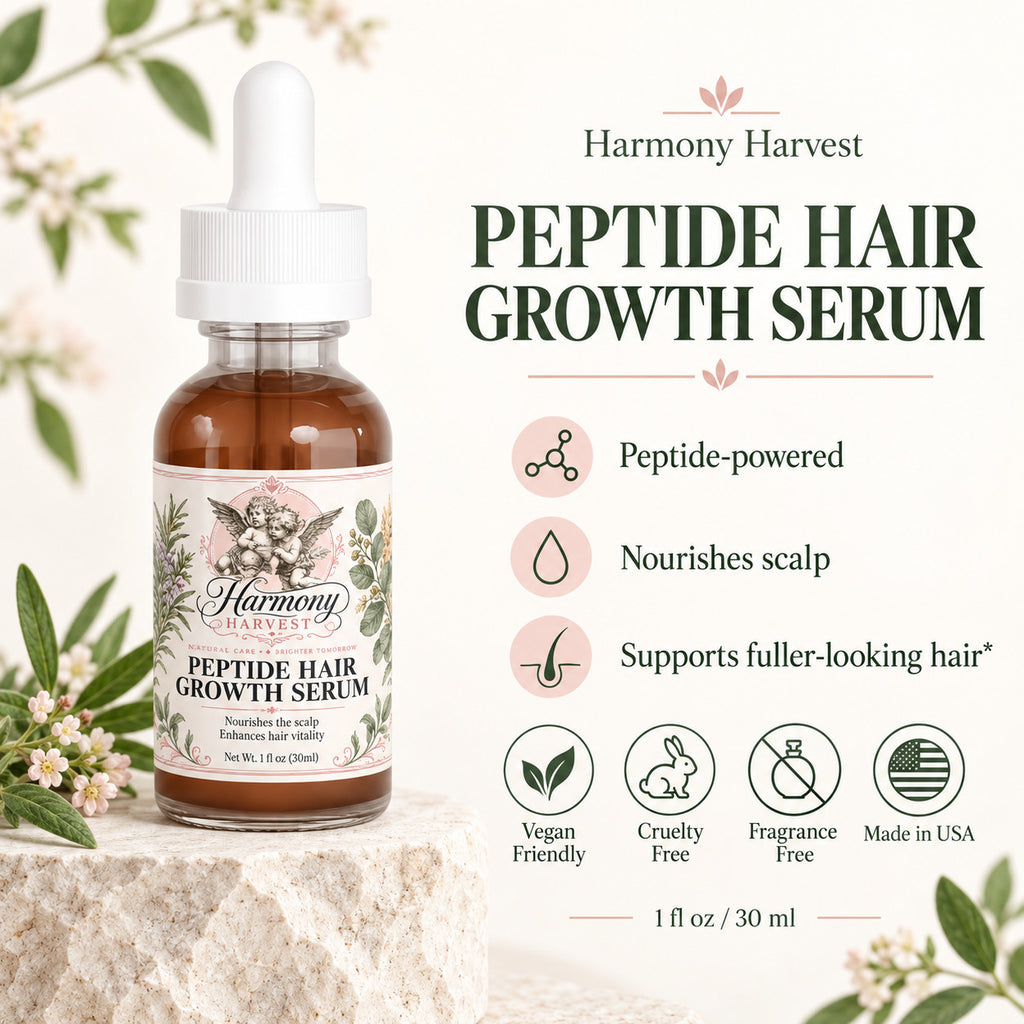 Hair Growth Serum for Thicker Stronger Hair - Peptide & Botanical Formula