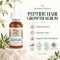 Hair Growth Serum for Thicker Stronger Hair - Peptide & Botanical Formula