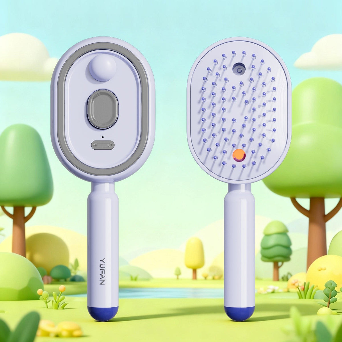 Electric Spray Airbag Massage Comb with Essential Oil Diffuser and Anti-Static Hair Brush