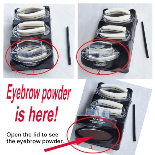 Waterproof Eyebrow Stamp Kit Light Brown 301 - Long-lasting & Easy to Use