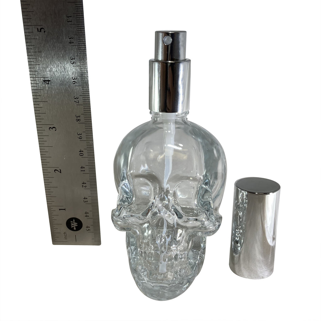 120ml Glass Skull Spray Bottle - Dark Magic Deodorant & Disinfectant Mist