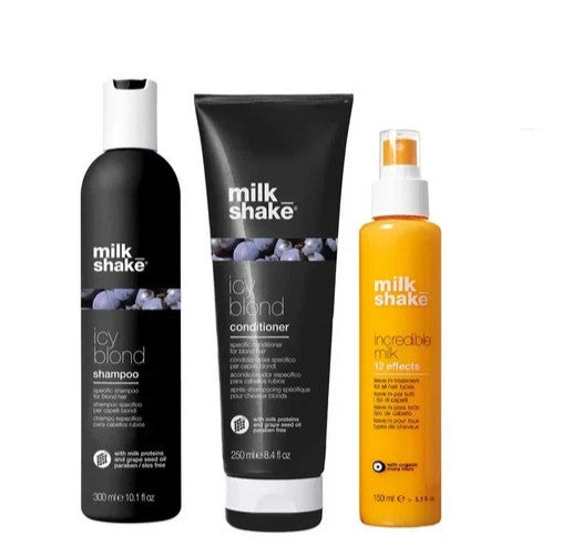 Blonde Hair Toning Shampoo & Conditioner Set with Milk Proteins - 2 Pack