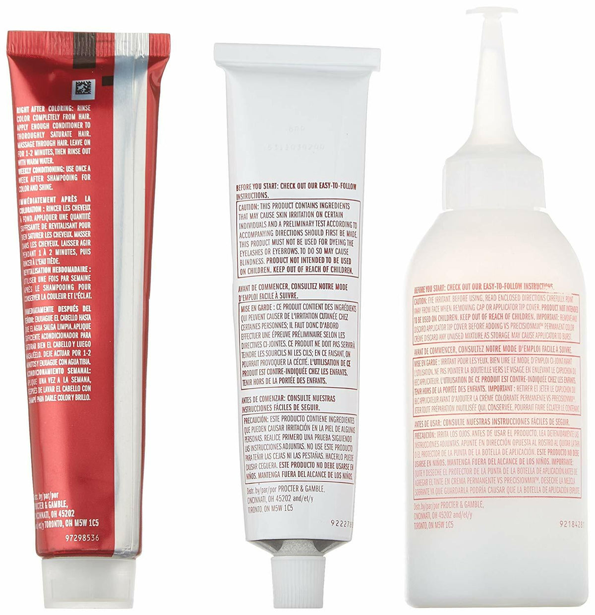 Vidal Sassoon Pro Series Runway Red Hair Color Kit - Pack of 6