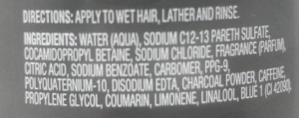Men's Charcoal Shampoo - Fortifying Hair Care, 12 oz Pack of 2
