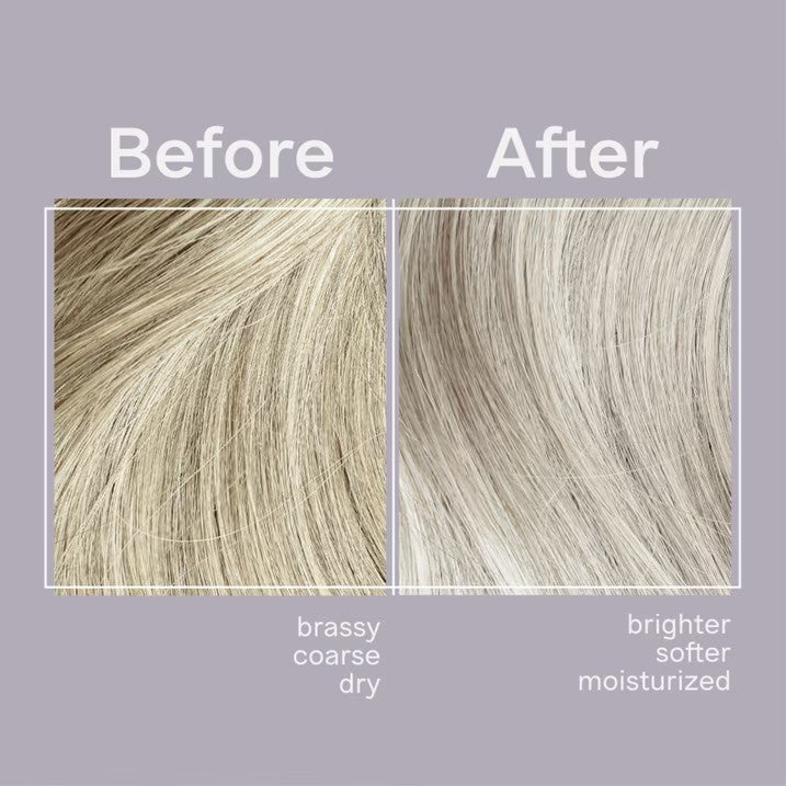 Purple Silver Brightening Shampoo for Gray White Hair 12 fl oz – Neutralizes Brassy Tones