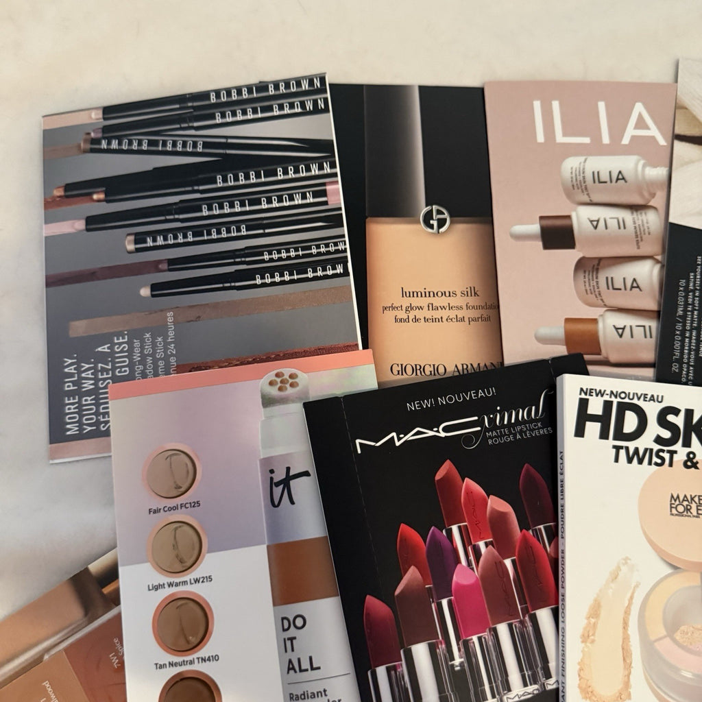 Makeup Foundation Sampler Lot – 19 Pcs Including Brow Gel (Sephora, Fenty, Anastasia)