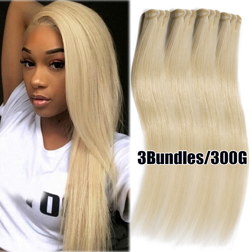 Virgin Human Hair Extensions - 3 Bundles in Various Lengths & Textures