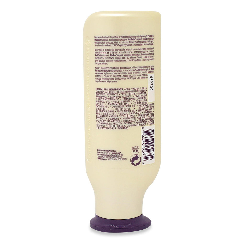 Pureology Perfect for Platinum Conditioner - 8.5 Fl oz Hair Care