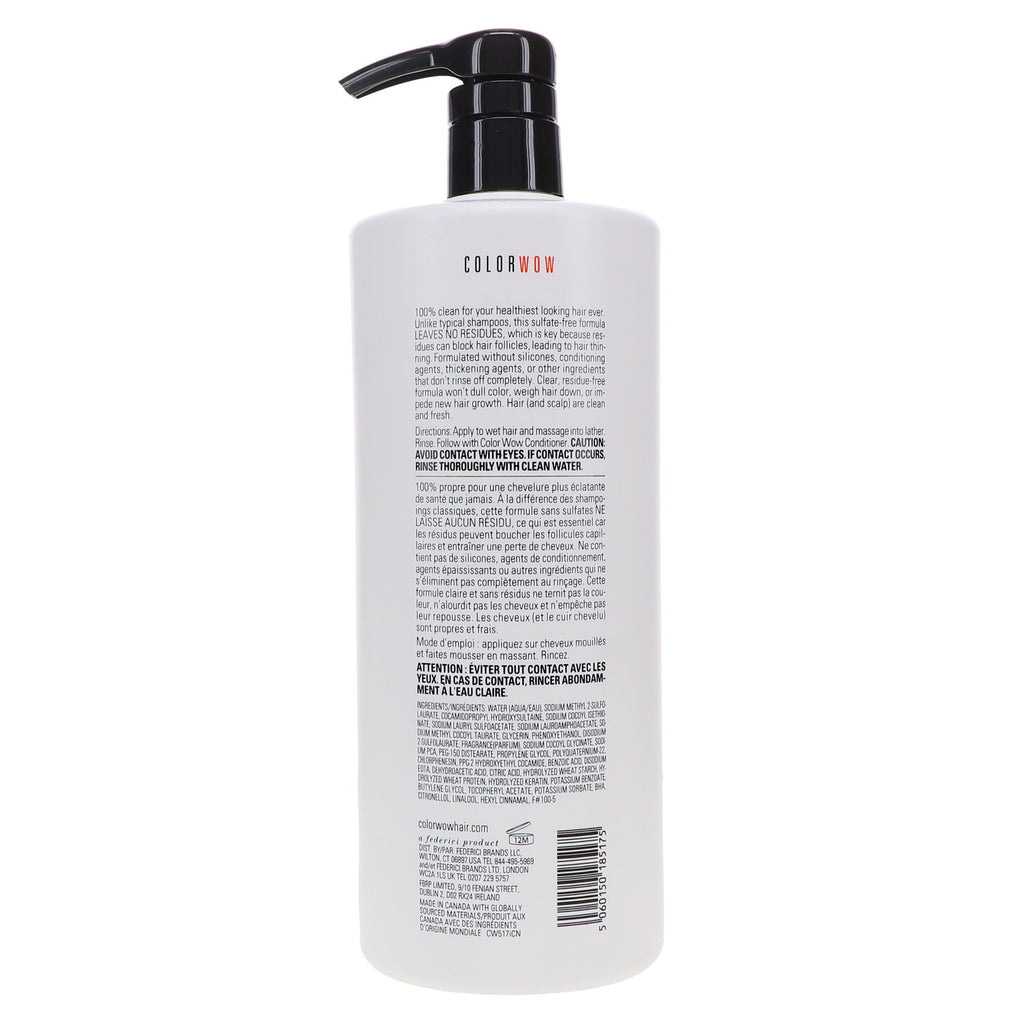 Color Wow Color Security Shampoo 32 oz for Color-Treated Hair - Gentle & Residue-Free