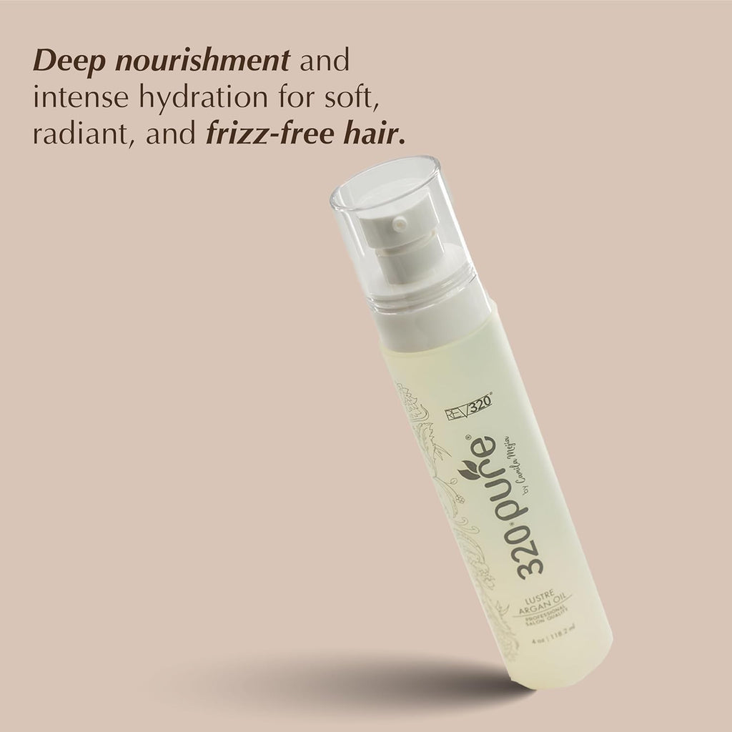 Organic 320Pure Lustre Argan Oil for Hair Color-Treated & Damaged Hair