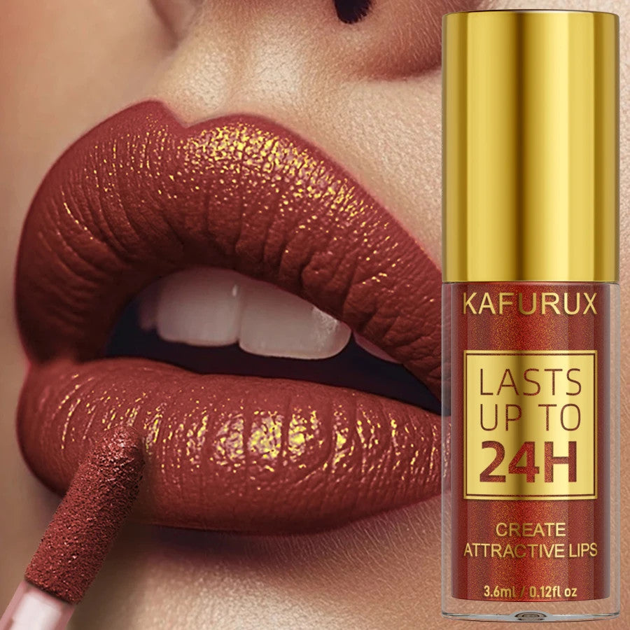 14-Color Glitter Lip Gloss Set Long Lasting Waterproof Lipstick