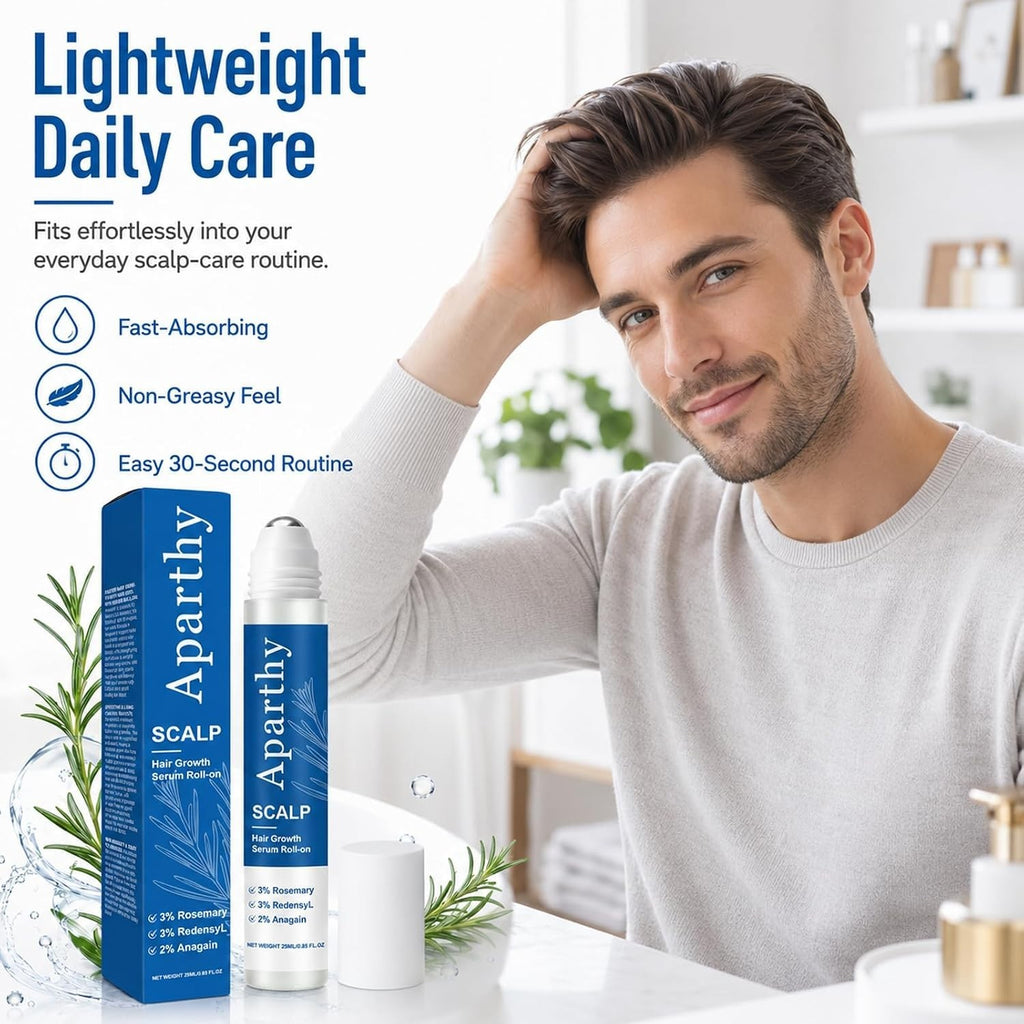 Rosemary Hair Growth Serum Roll-On - 0.85 Fl Oz, Pack of 2