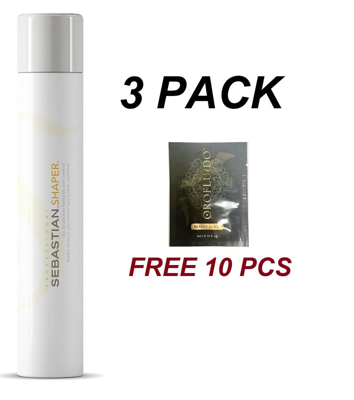 Sebastian Shaper Medium Hold Hair Spray 10.6 Oz - 3 Pack