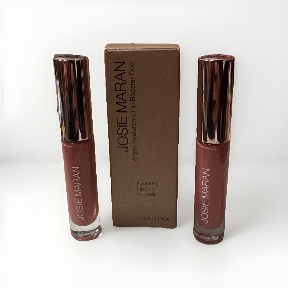 Lip Plumper Duo - Argan Hyaluronic Lip Booster 0.17 fl oz (Lovely) - Authentic