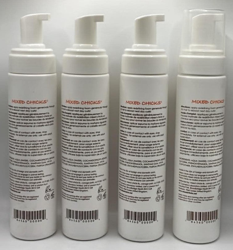 4-Pack Mixed Chicks Hair Mousse Foam - 8 Fl Oz Each - After-Sun Styling