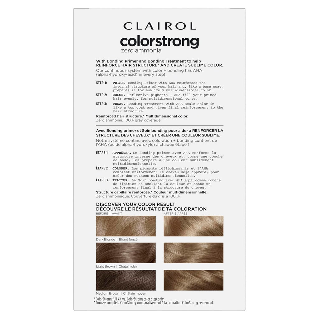 Dark Ash Blonde Hair Dye Kit - Ammonia & PPD Free Permanent Color