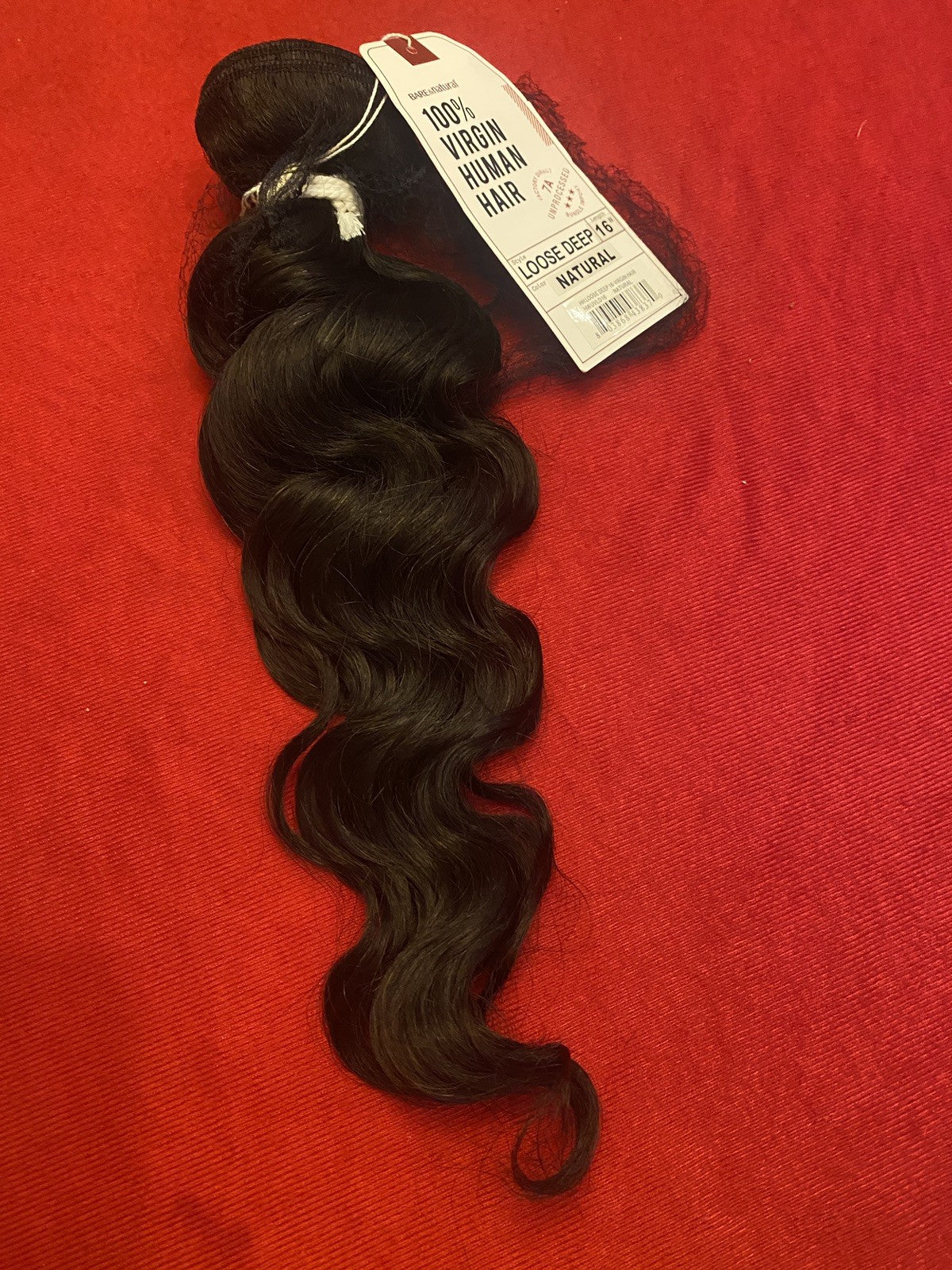 100% Natural Virgin Brazilian Human Hair Loose Deep Wave Extensions - 12, 14, 16 Inches