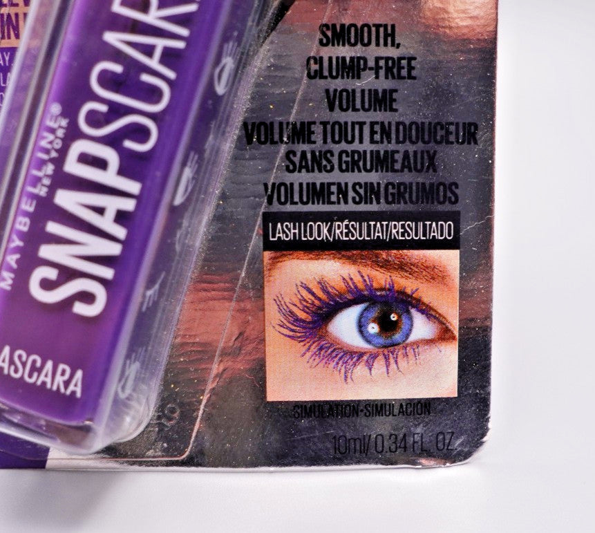 Mascara - Clump-Free Volumizing Waterproof Eye Makeup - Ultra Violet, Pack of 3