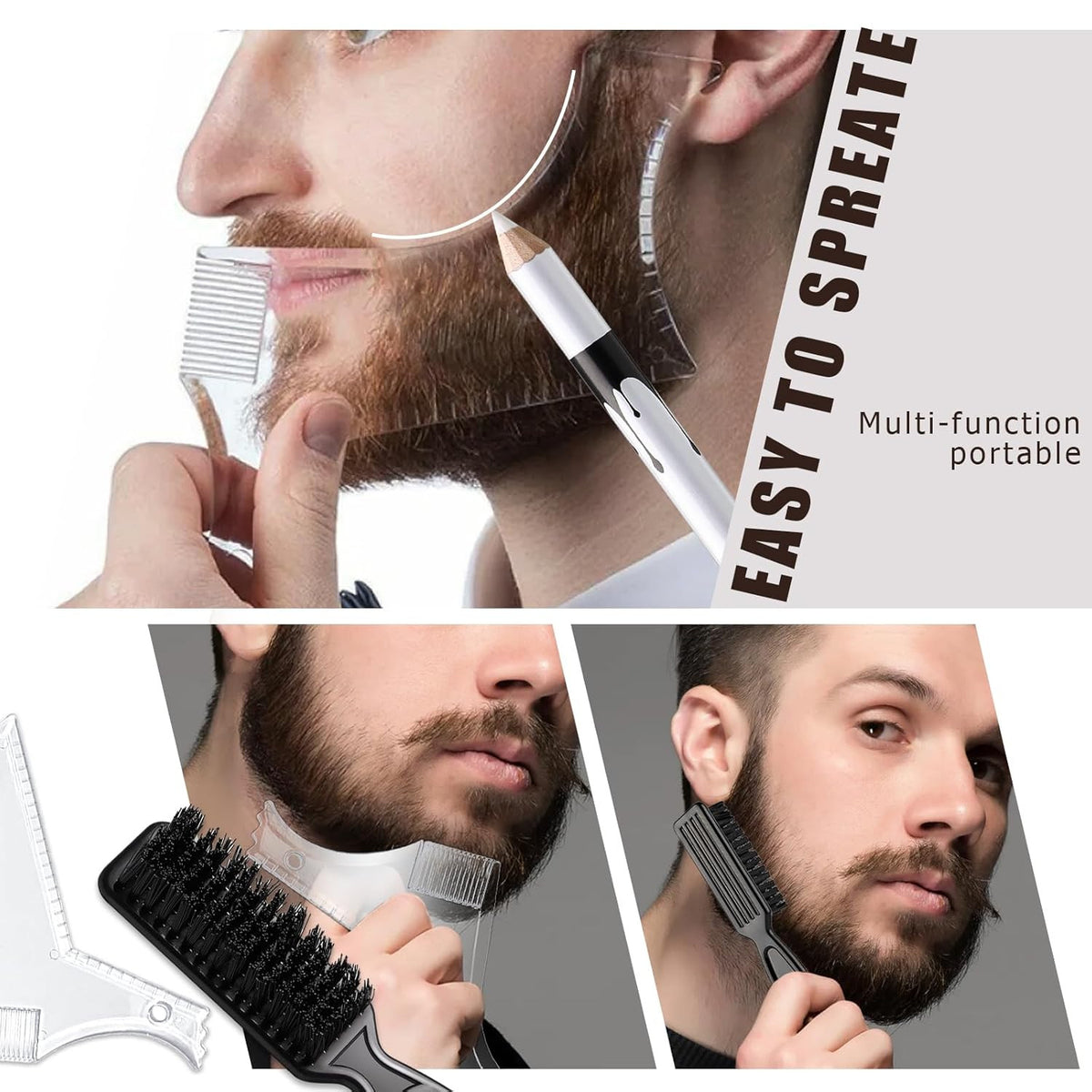 White Barber Pencil for Hairline & Beard Shaping - Precise Lineup Tool