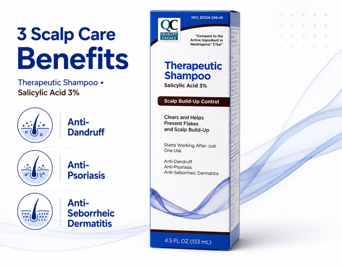 Therapeutic Dandruff Shampoo 4.5 oz Unisex Relief 5 Pack