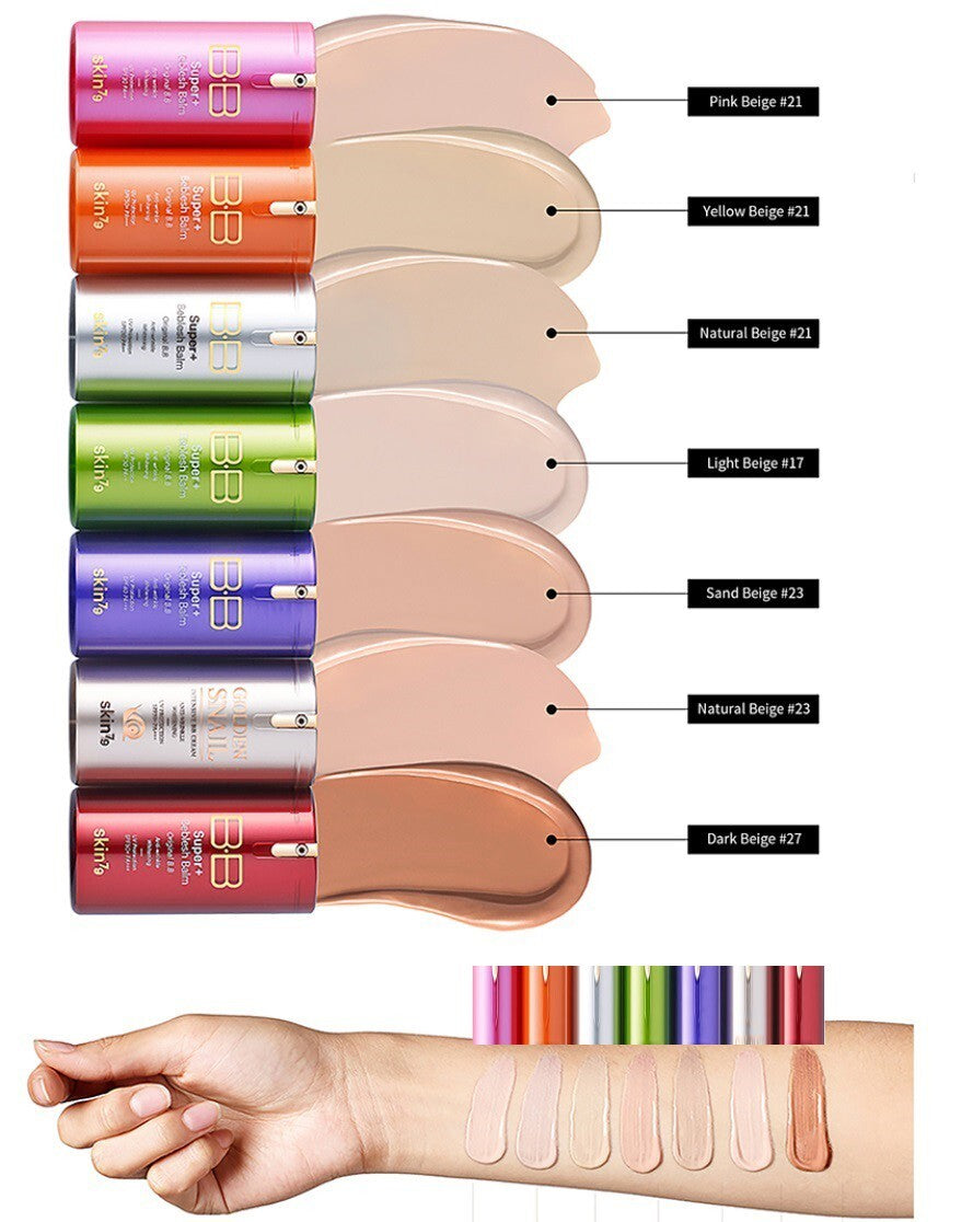 2 pcs Multi-Function BB Cream SPF50 with Hydrating & Skin Tone Benefits - Pink, Gold, Orange Variants