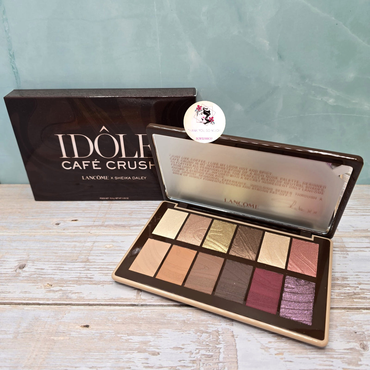 Lancôme Idole Cafe Crush x Sheika Daley 12 Eyeshadow Palette New Authentic
