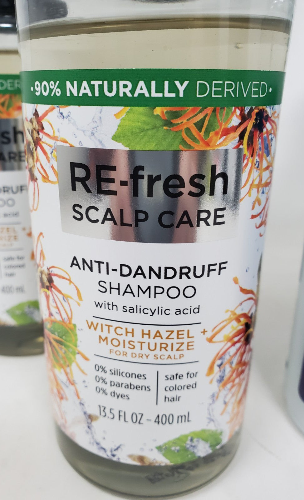 Anti-Dandruff Shampoo with Witch Hazel & Salicylic Acid 4-Pack - Cooling Scalp Care