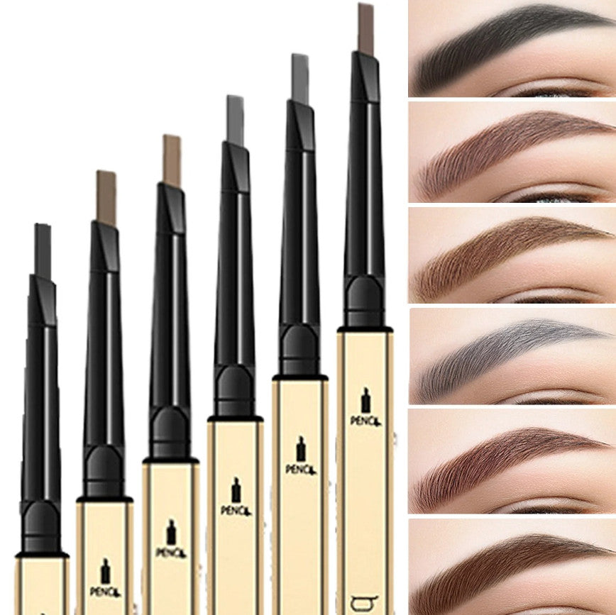 Waterproof Dual-End Eyebrow Pencil for Natural & Bold Brows