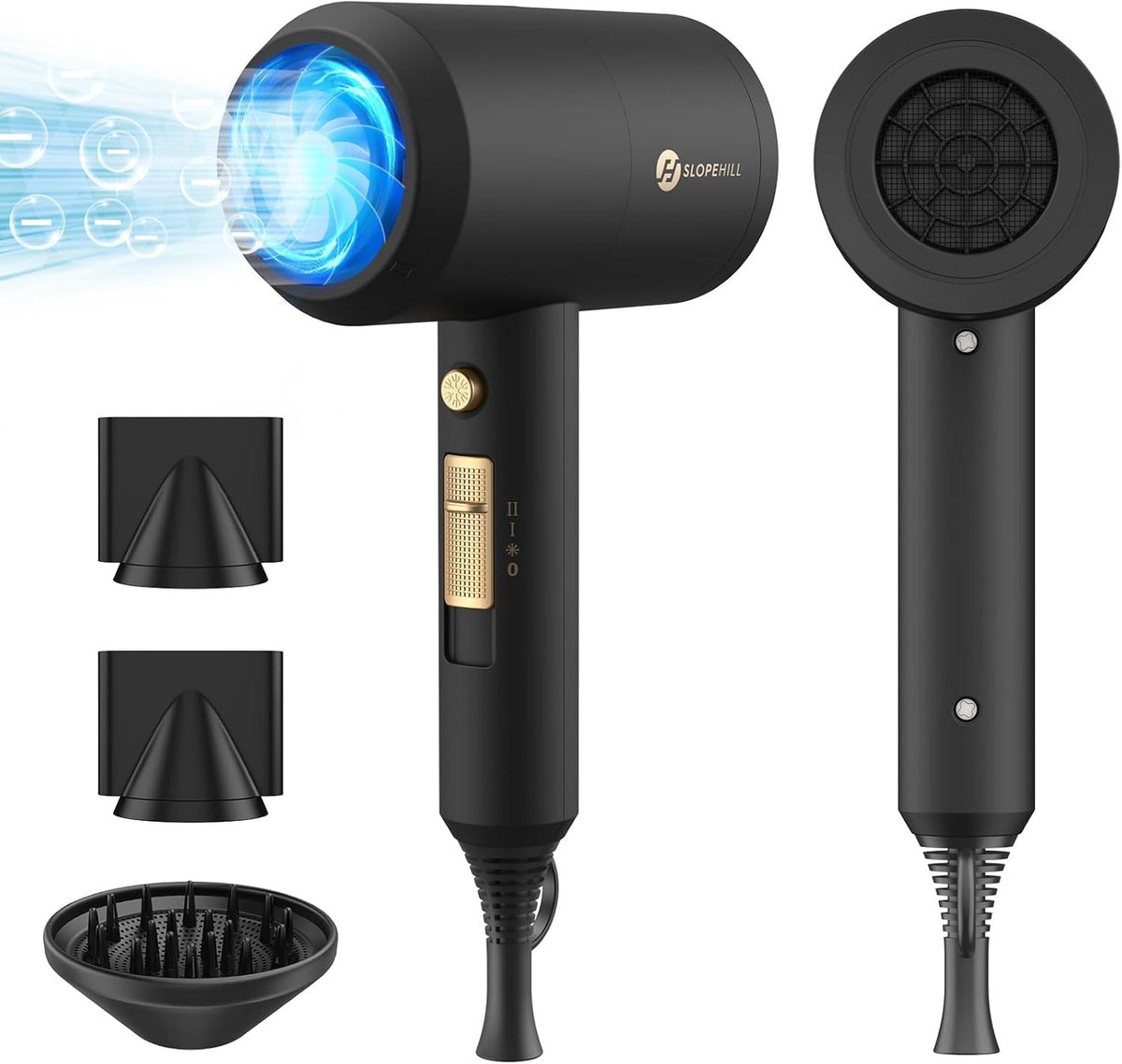 Professional Ionic Hair Dryer 1800W Fast Drying Low Noise Blow Dryer