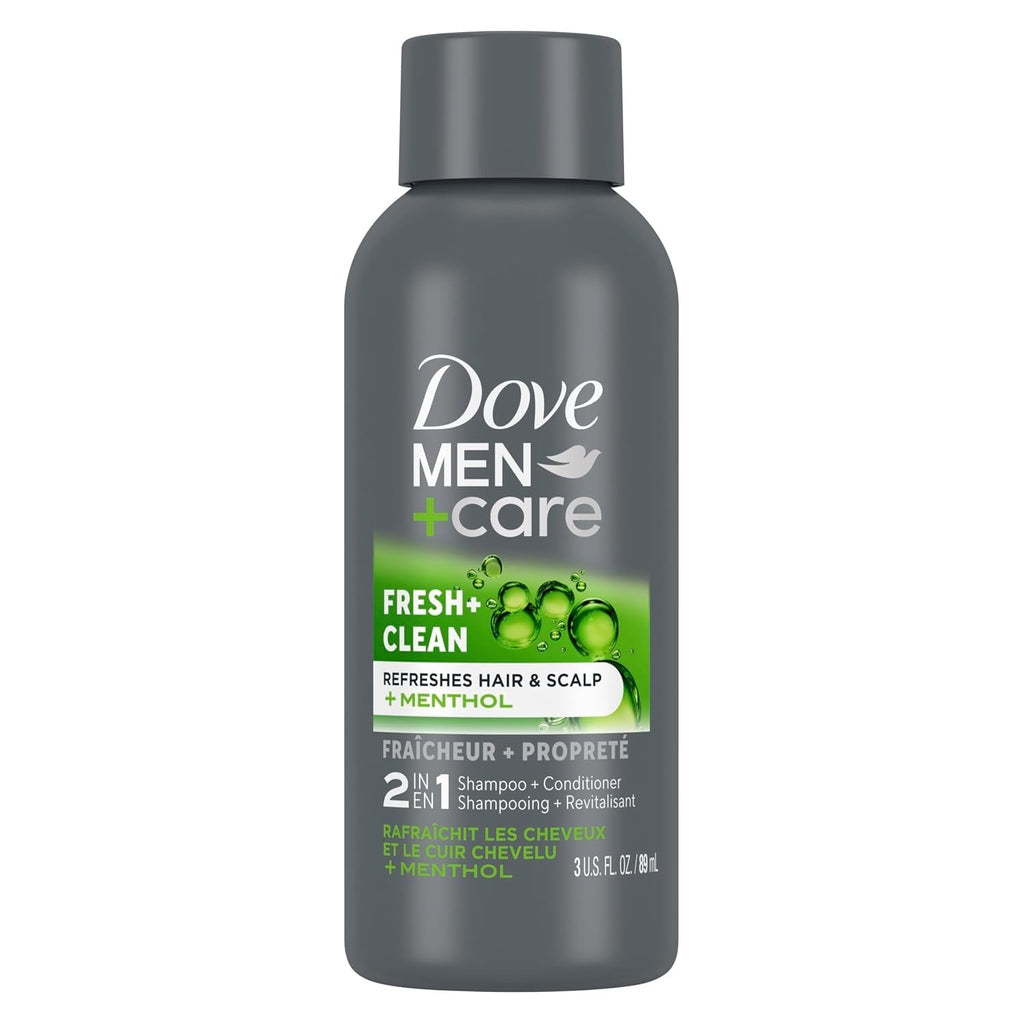 Men's Caffeine Infused 2-in-1 Strengthening Shampoo & Conditioner - 3 Fl Oz