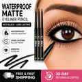 Waterproof Black Eyeliner Pencil Set - Long-Lasting Matte Eye Makeup