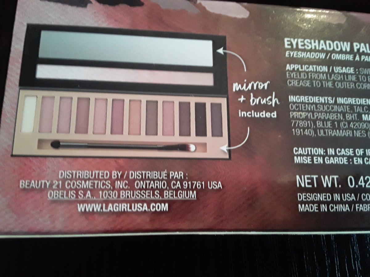 L.A. Girl Beauty Brick Nude Eyeshadow Palette Set – 2 Palettes, 12 Color Each
