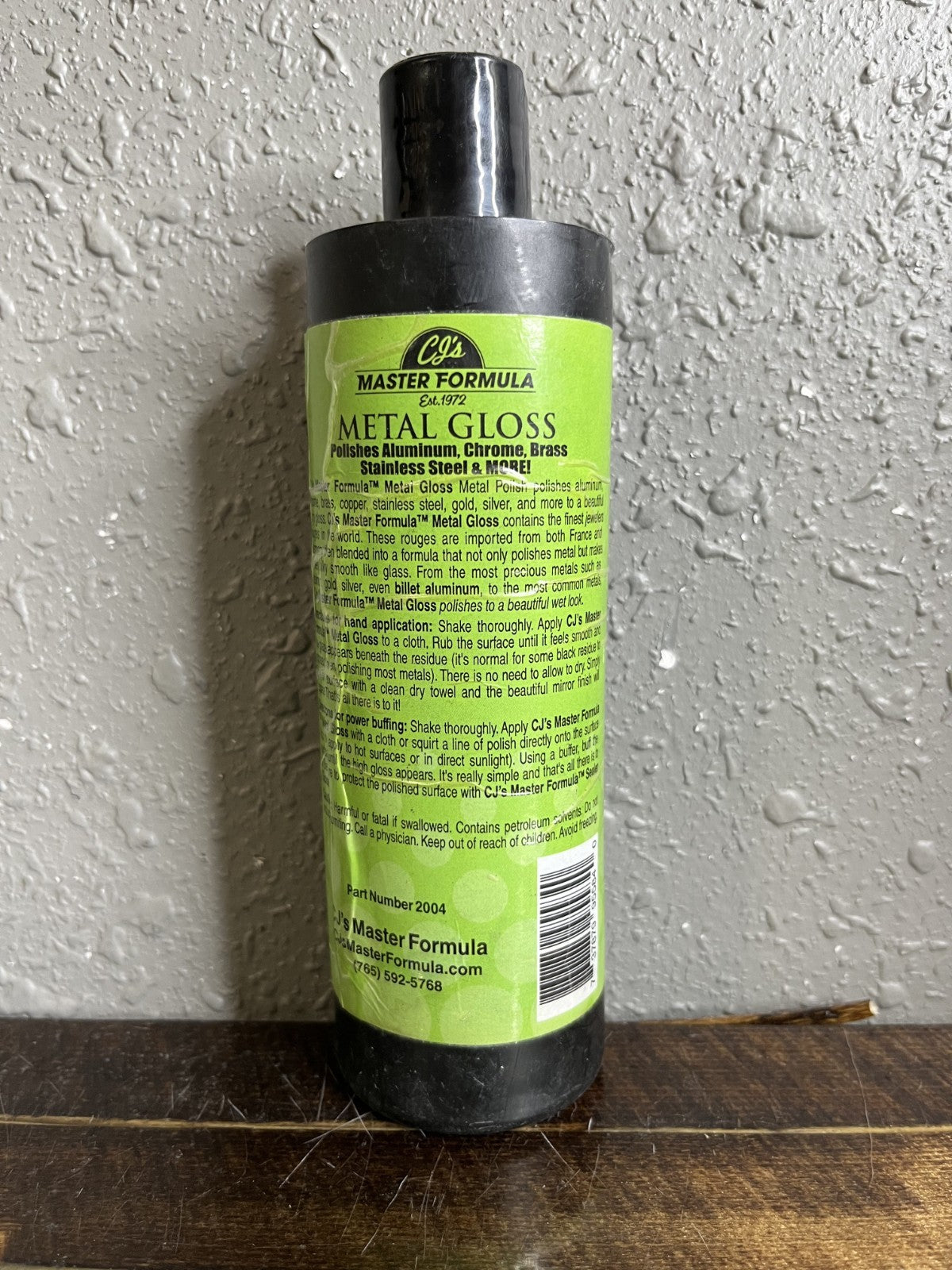 CJ's Master Metal Gloss Polish 12 oz - Aluminum, Chrome, Brass & More