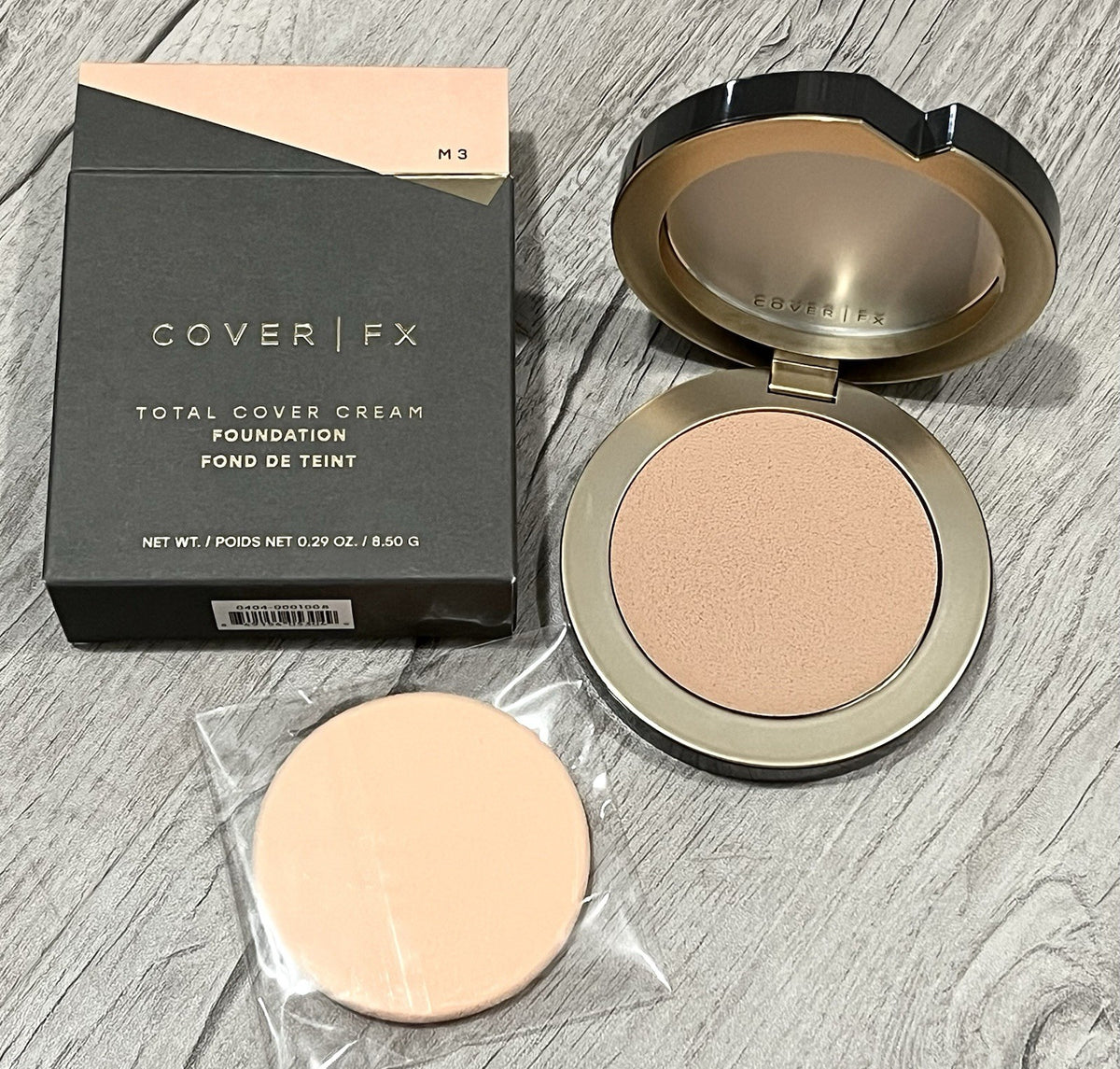 Cover FX Total Cover Cream Foundation M3 Medium Full Size - Skin-Care Makeup
