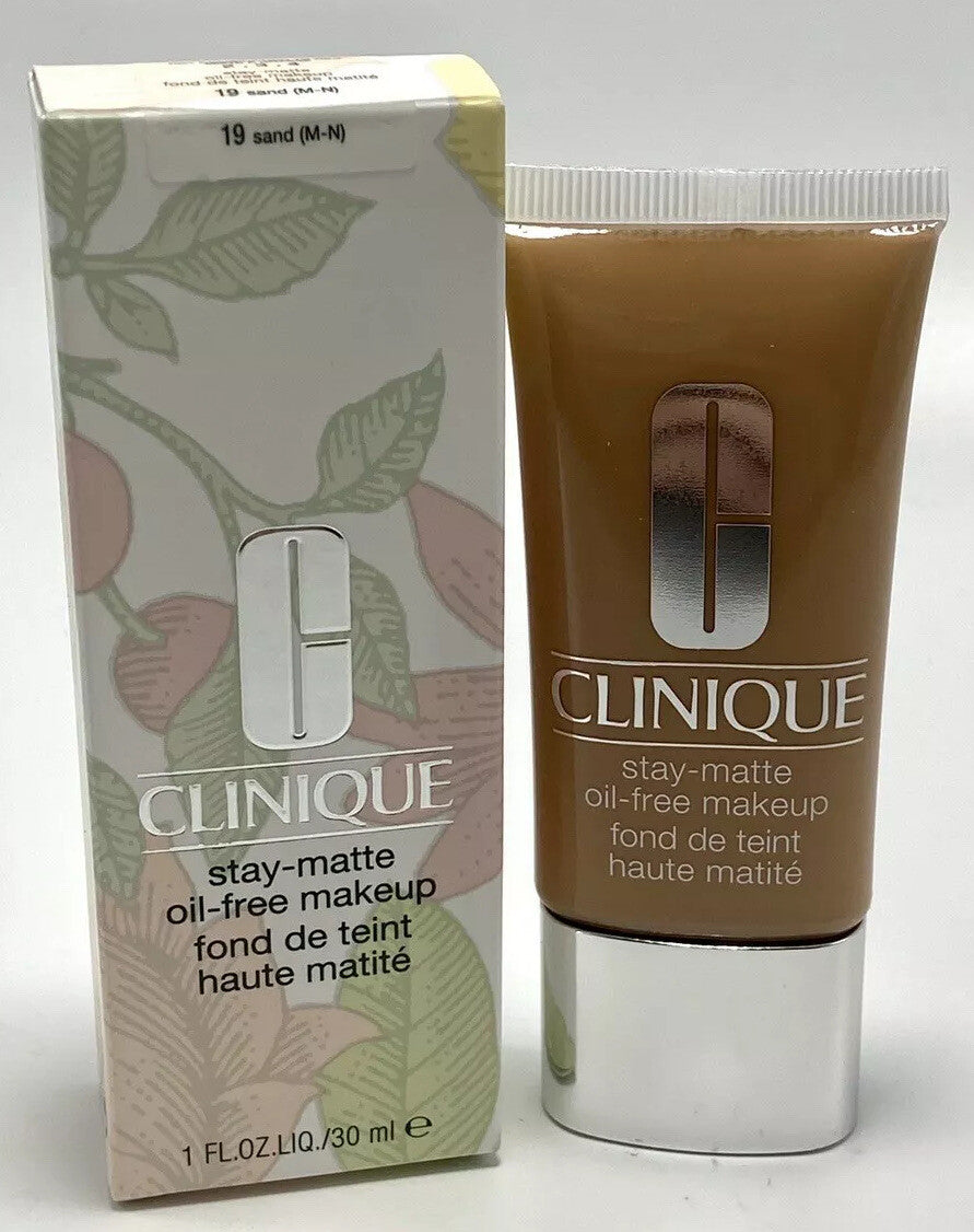 Clinique Stay Matte Oil-Free Foundation 1oz Sand 19 - Face Makeup