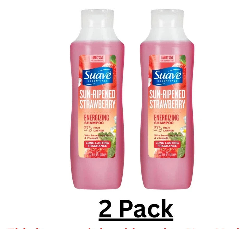 (2 Pack) Suave Daily Shampoo 22.5 fl oz - Various Fragrances & Nourishing Ingredients