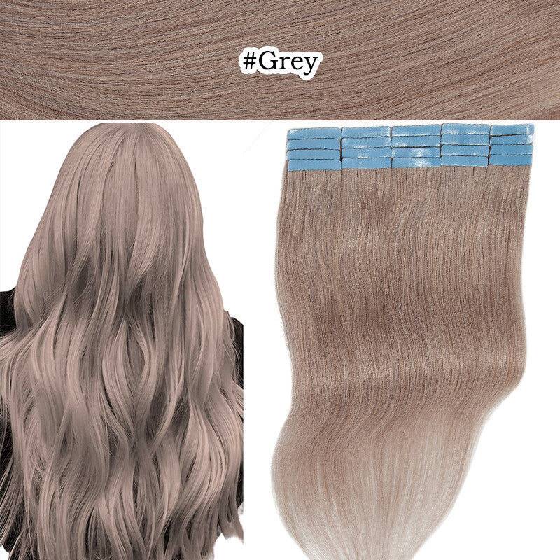 100G Tape-In Remy Hair Extensions Full Head - Russian Human Hair Thick Skin Weft
