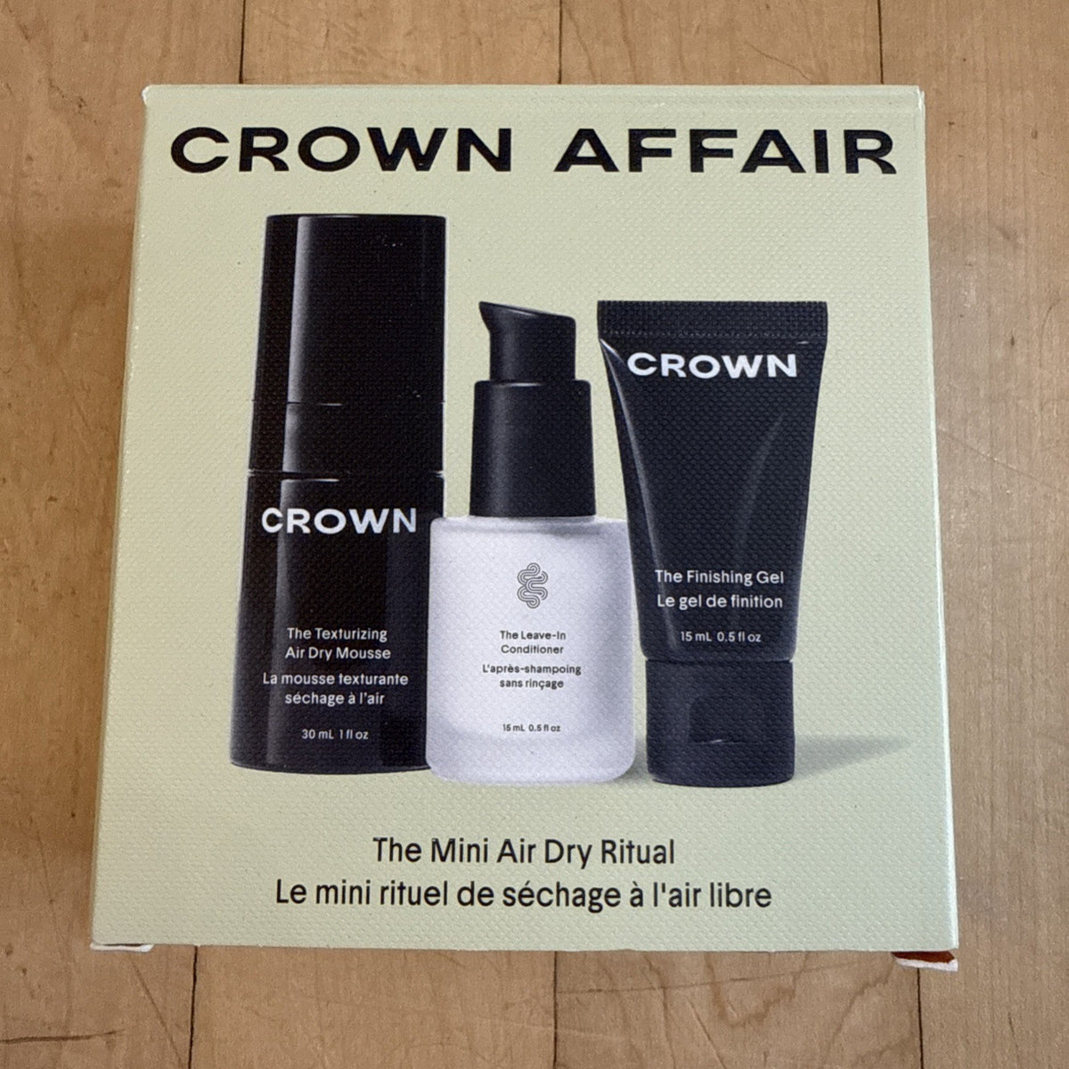 Hair Styling Set with Mousse Conditioner & Finishing Gel - 3 Pack