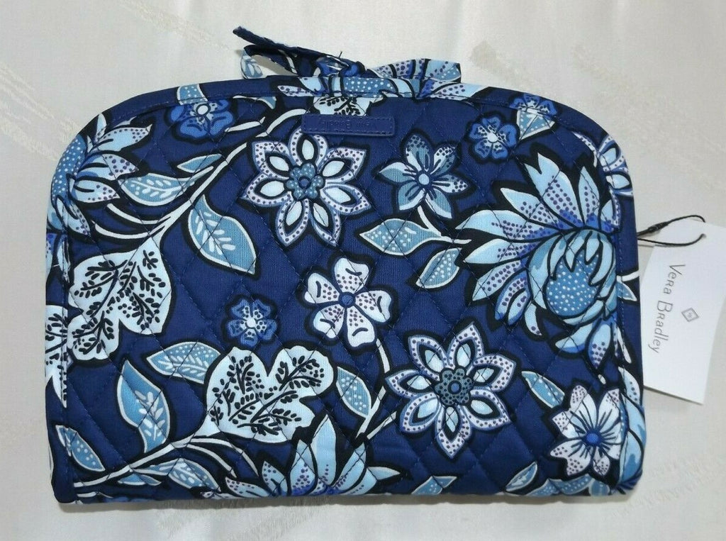Medium Travel Cosmetic Organizer Case - Tropics Tapestry Navy